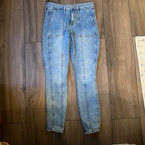 Utility style skinny jeans